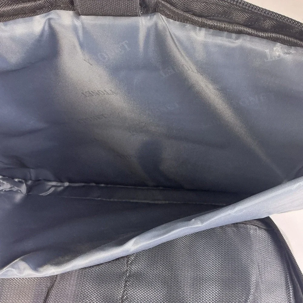 YTONET Laptop Briefcase Carry Case Gray Black Padded Zippered‎ Organizer